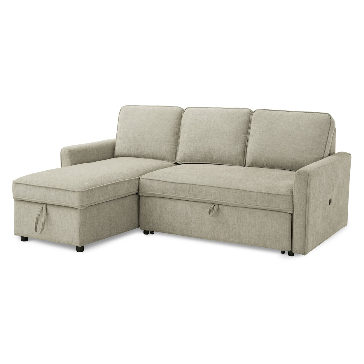 Signature Design by Ashley Kerle Sectional with Storage and Pop Up Bed