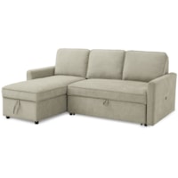 Sectional with Storage and Pop Up Bed