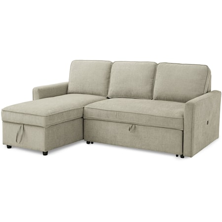 2-Piece Sectional with Pop Up Bed