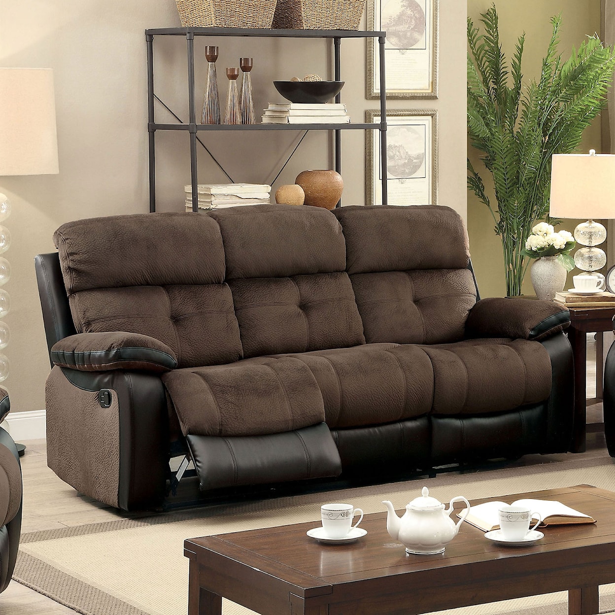Furniture of America Hadley Reclining Sofa
