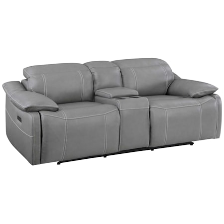 Power Reclining Console Loveseat
