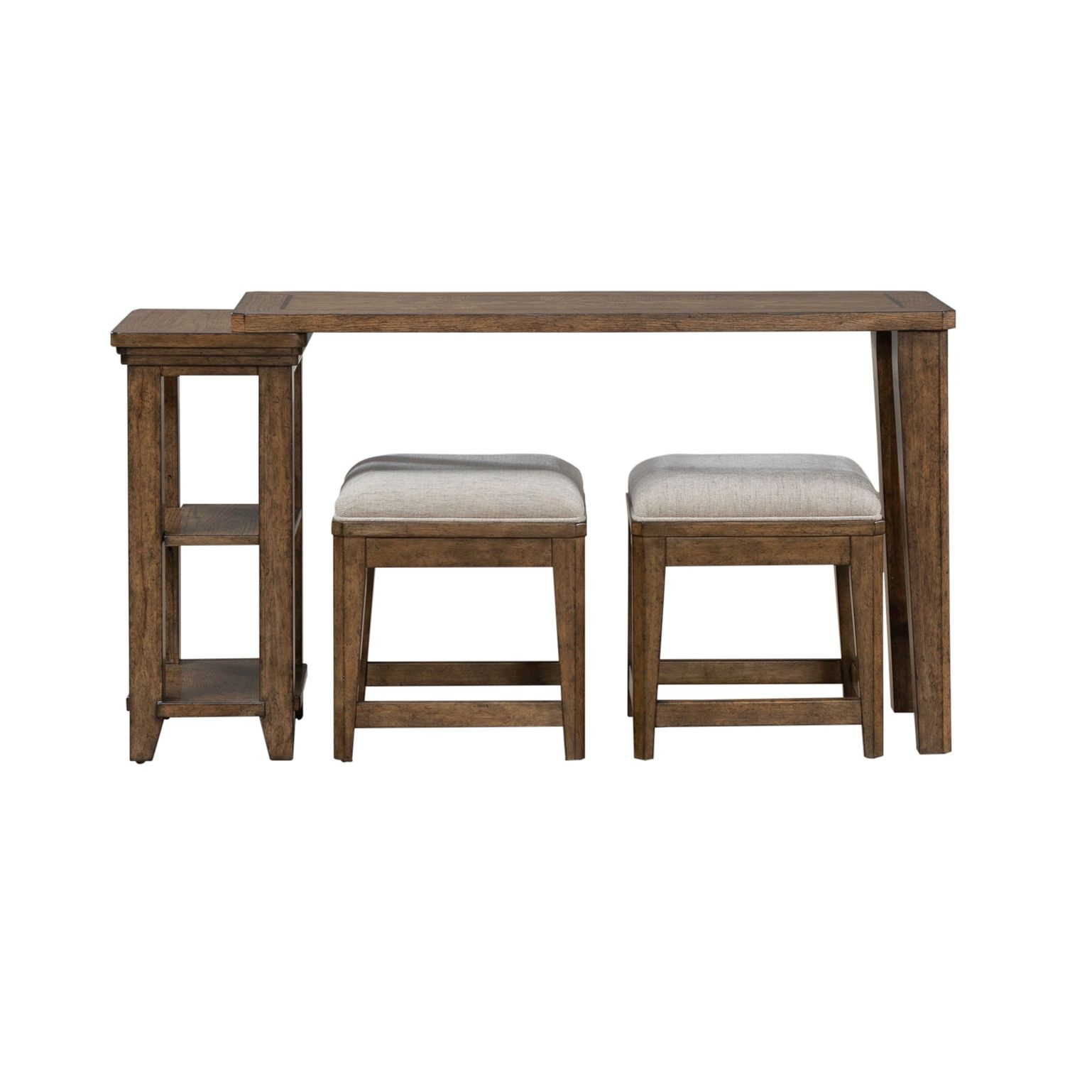 Rectangular Console Table with Stools