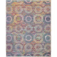 7'10" x 9'10" Multicolor Rectangle Rug