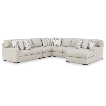 5-Piece Sectional With Chaise