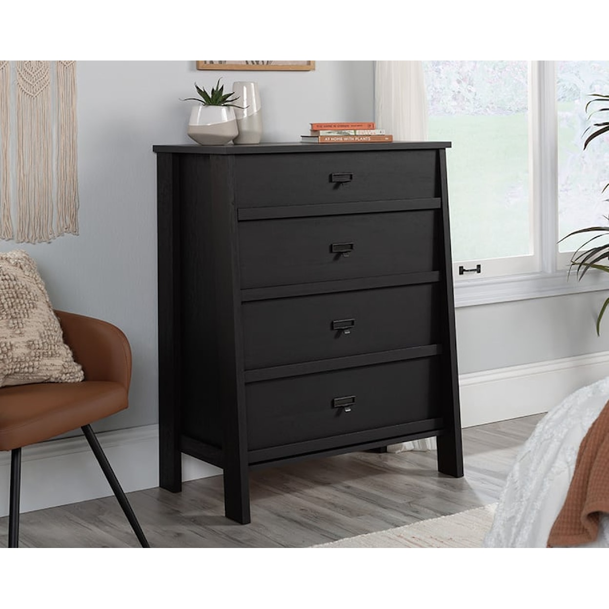 Sauder TRESTLE Trestle 4-Drawer Bedroom Chest