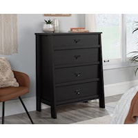 Modern Farmhouse 4-Drawer Bedroom Chest with Tip Restraint Safety Strap