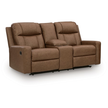 Dbl Rec Loveseat W/Console