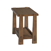 Transitional Rectangular Chairside Table