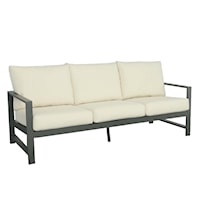 Contemporary Outdoor Sofa with Metal Frame