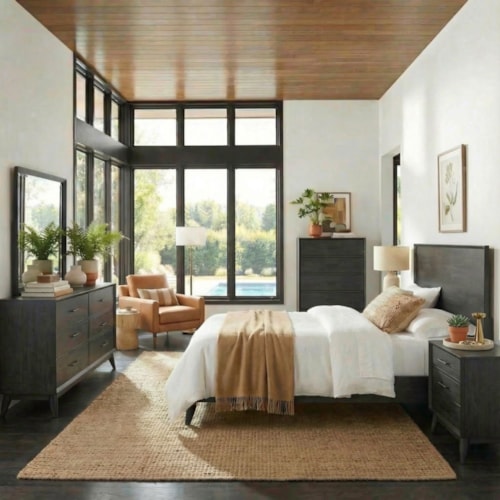Modern Casual 5-pc. Low-Profile Queen Platform Bedroom Set