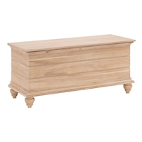 Rustic Accent Chest with Turned Feet