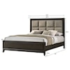 CM SARATOGA Queen Upholstered Bed