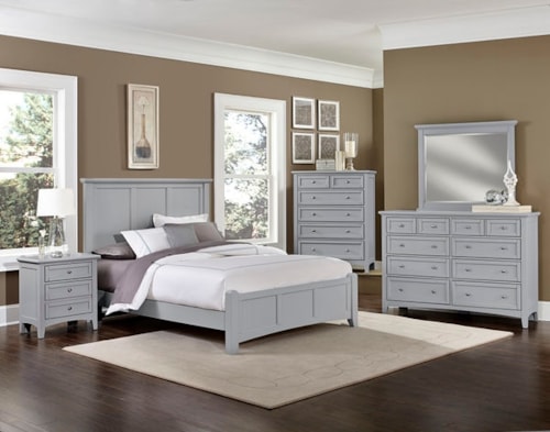 Transitional King Bedroom Group with Storage Bed