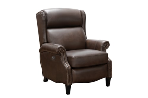 Transitional Power Recliner with Power Headrest