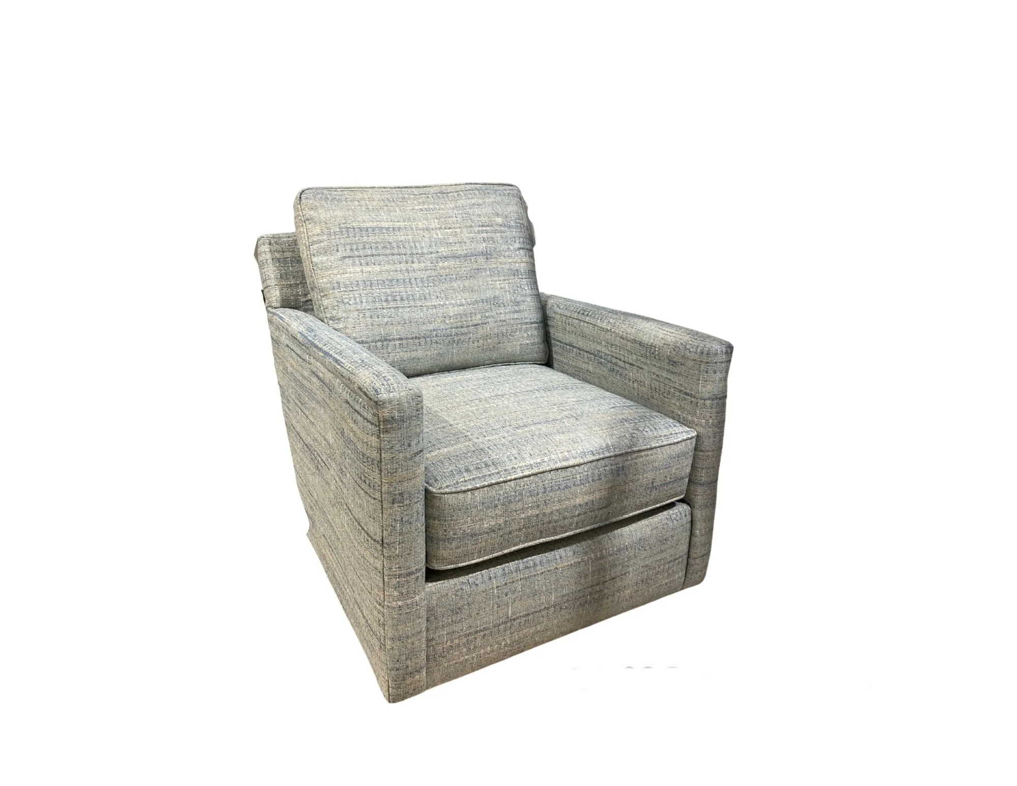 Fusion Furniture 39 LAURENT 2102G WATUSI AQUATINT Contemporary Swivel Glider Chair Furniture