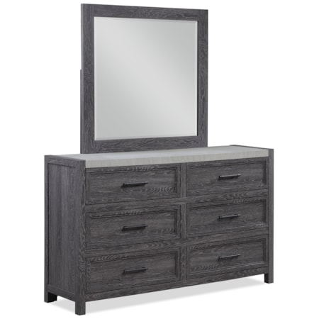 Dresser and Mirror