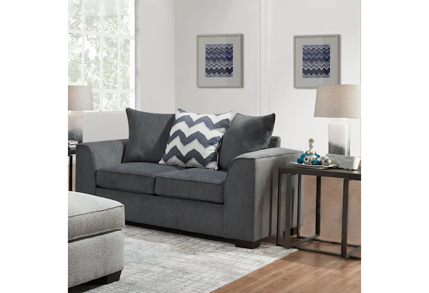 2600 Loveseat with Pillow Back by Peak Living at Galleria Furniture, Inc.