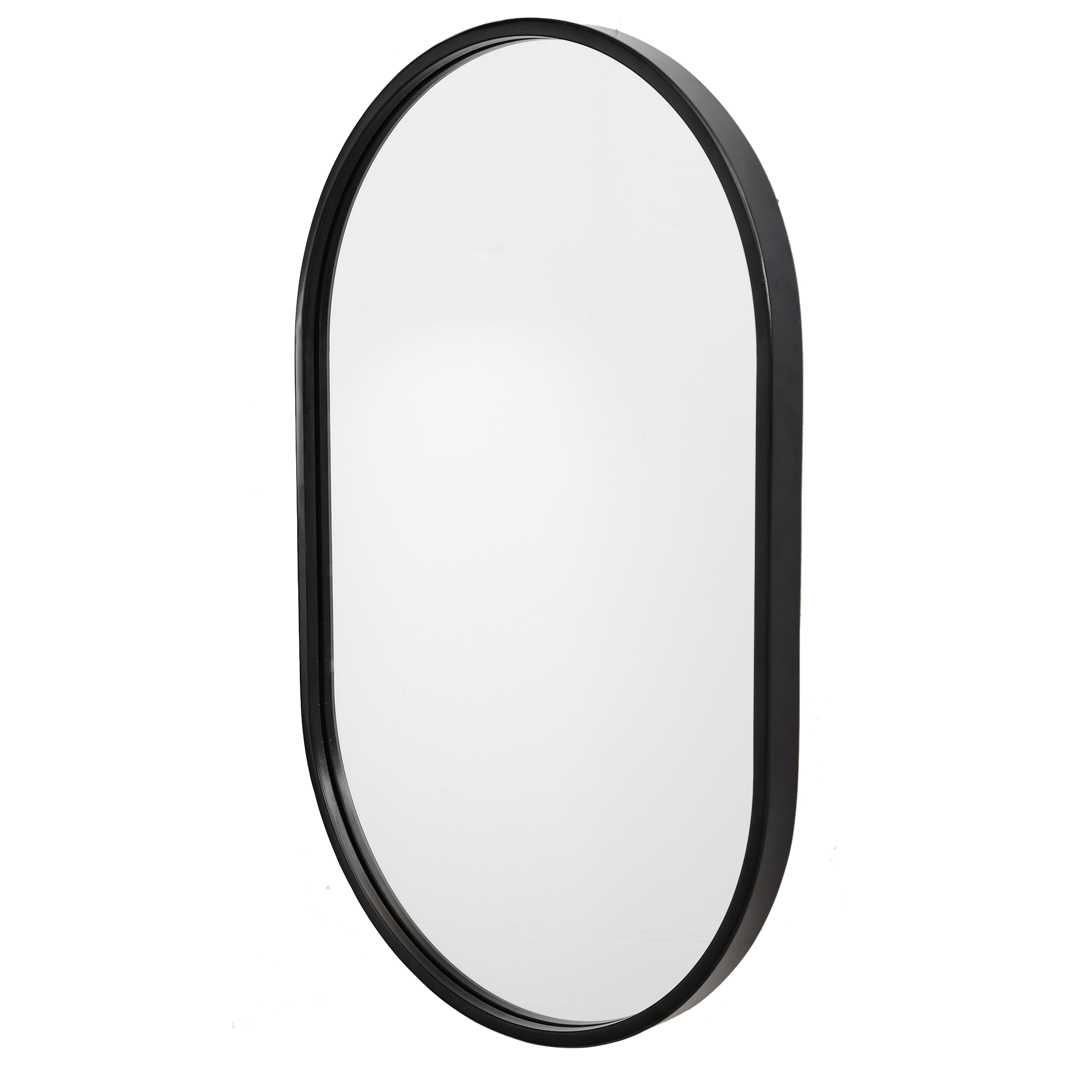Uttermost Varina Varina Minimalist Black Oval Mirror