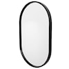 Uttermost Varina Varina Minimalist Black Oval Mirror