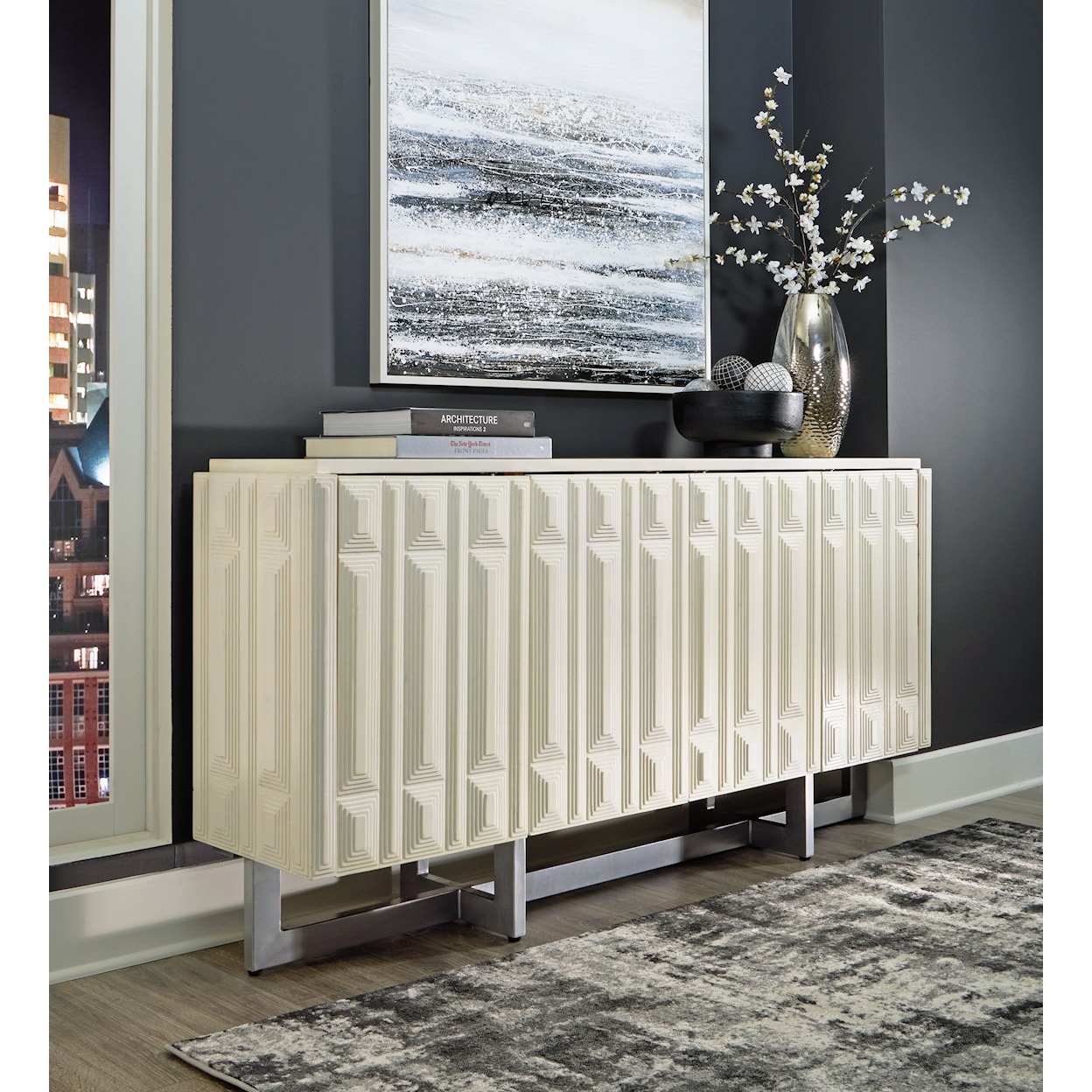 Signature Design by Ashley Furniture Ornawel Accent Cabinet