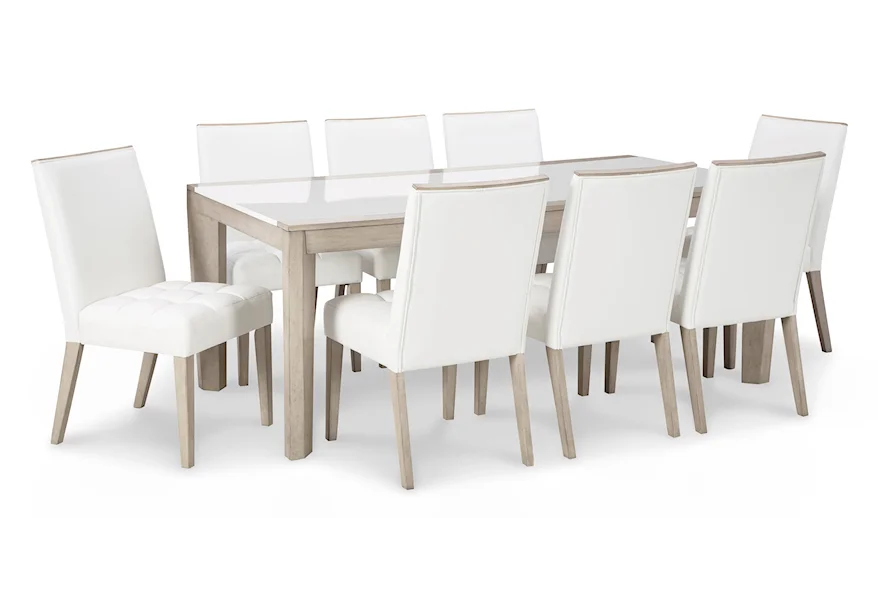 Wendora Table and 8 Chair Dining Set by Signature Design by Ashley at Furniture Fair - North Carolina