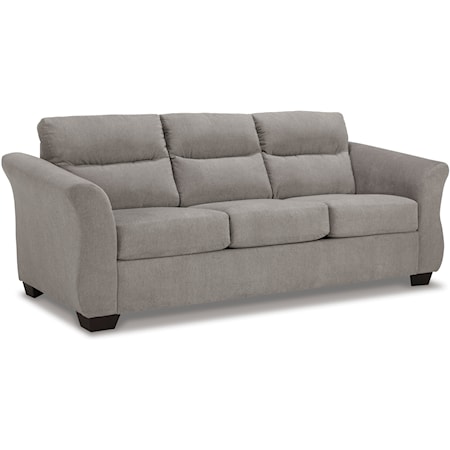 Contemporary Sofa with Flare Tapered Arms