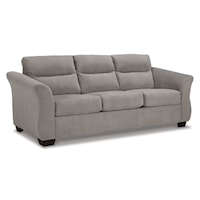 Contemporary Sofa with Flare Tapered Arms