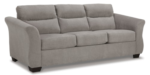 Contemporary Queen Sofa Sleeper with Flare Tapered Arms