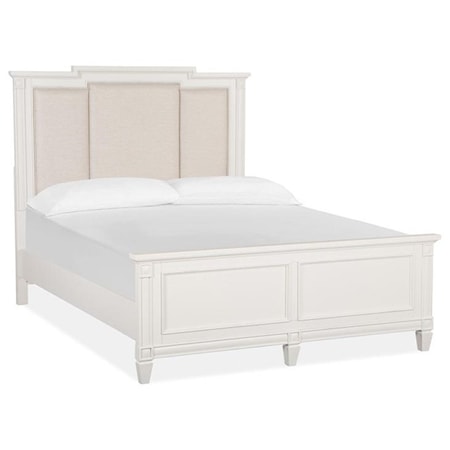 Queen Upholstered Panel Bed