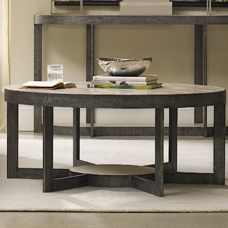 Contemporary Round Cocktail Table