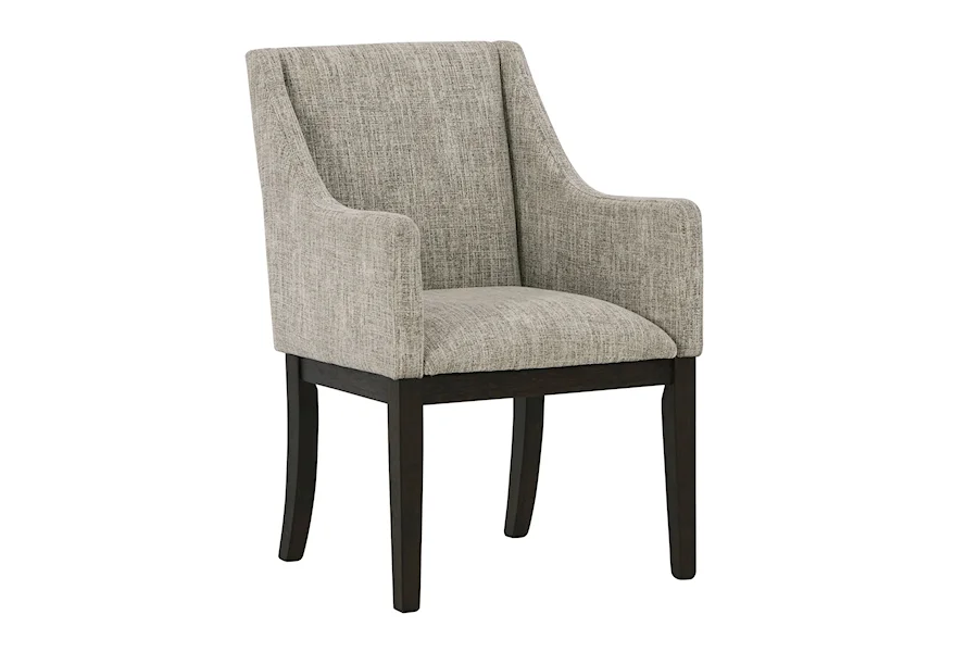 Burkhaus Dining Arm Chair by Signature Design by Ashley at VanDrie Home Furnishings