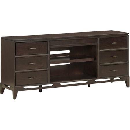 65" Console with 6 Drawers