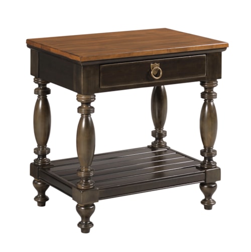 Traditional 1-Drawer Bedside Table