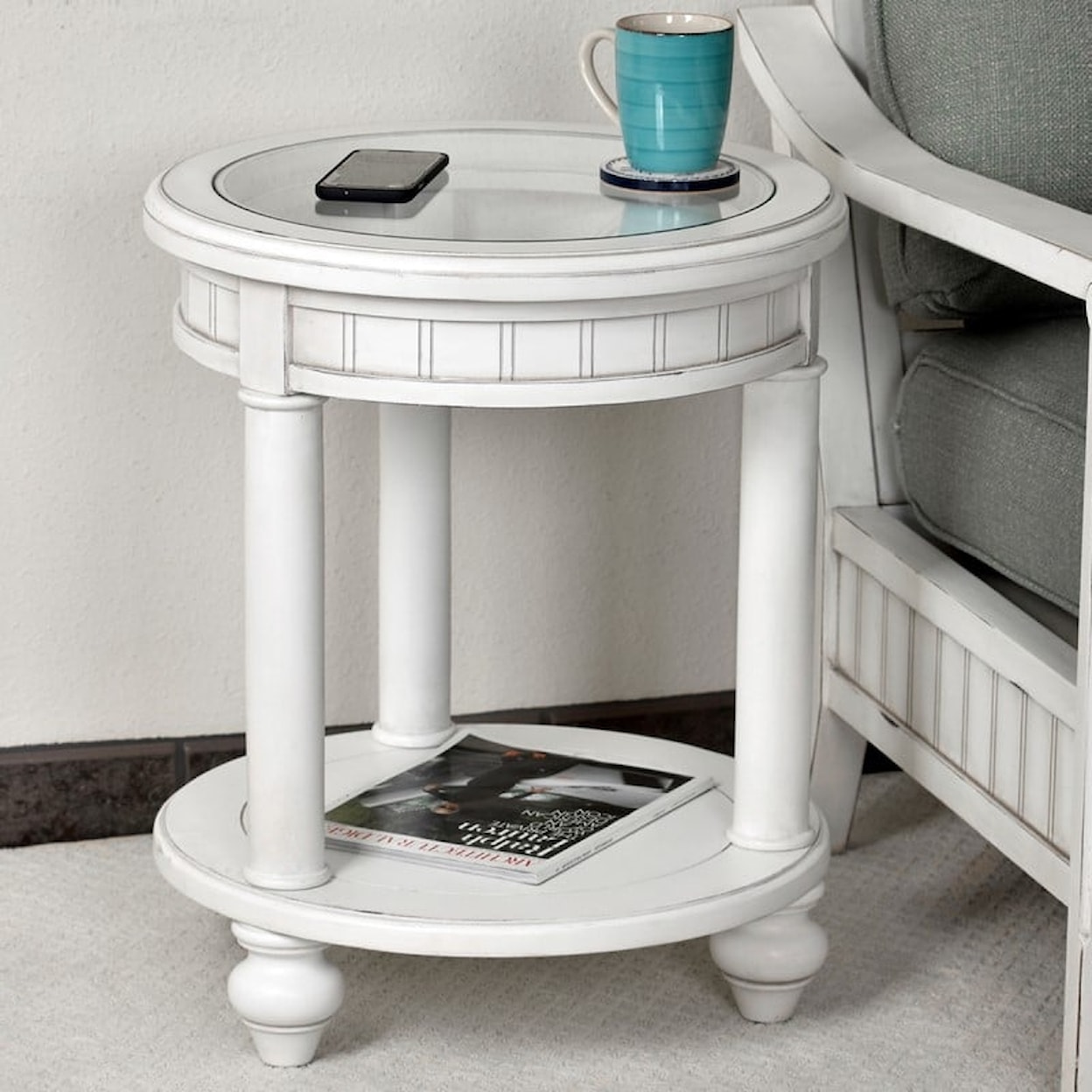Sea Winds Trading Company Monaco Occasional Round End Table