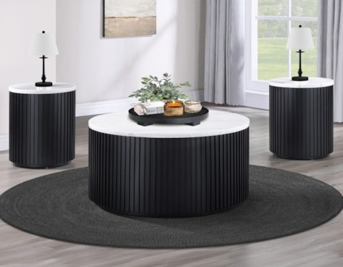 Modern 3-pc. Marble-Top Occasional Table Set
