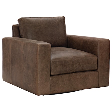 Dawkins Leather Swivel Chair