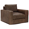 Bernhardt Dawkins Dawkins Leather Swivel Chair