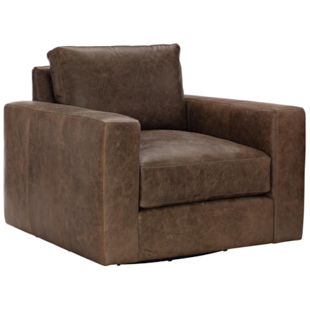 Dawkins Leather Swivel Chair