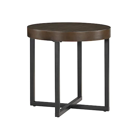 Contemporary Round End Table