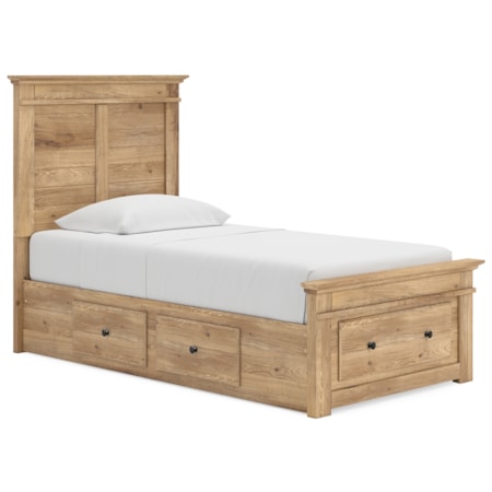 Twin Panel Storage Bed