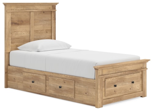 Twin Panel Storage Bed