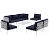 Modway Harmony Outdoor 8 Piece Sectional Sofa Set