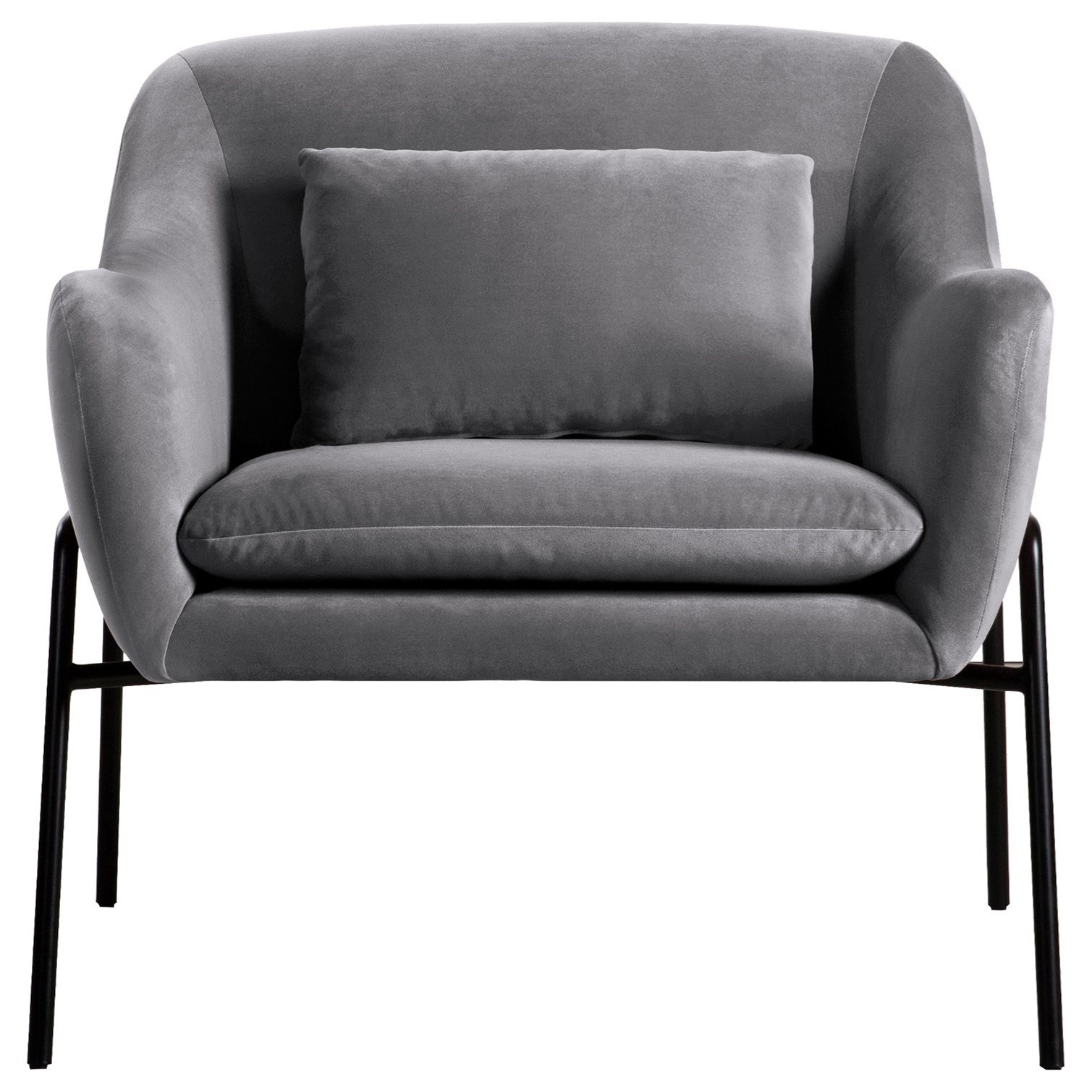 Armen Living Karen- Accent Chair with Throw Pillow