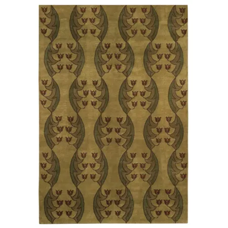 2' 6" x 4' Light Tulip Fest Rug