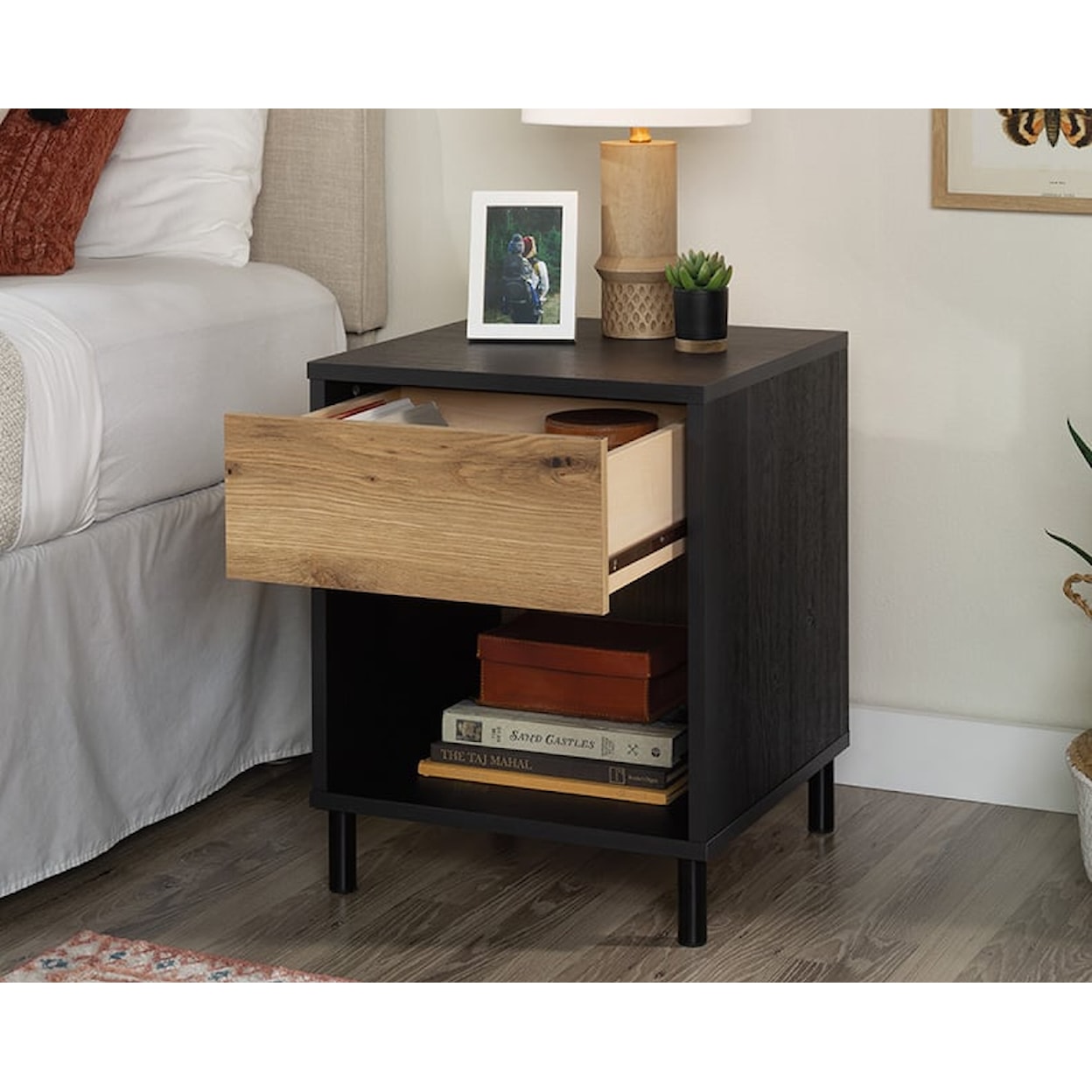 Sauder Acadia Way One-Drawer Nightstand