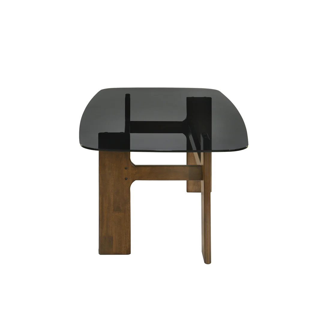 79" Tempered Glass-Top Dining Table