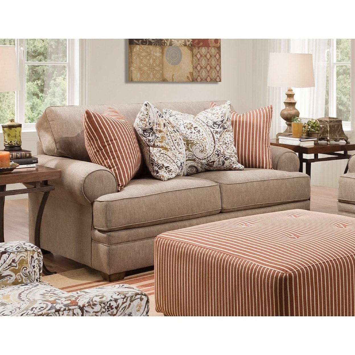 Franklin 915 Vermont Stationary Loveseat