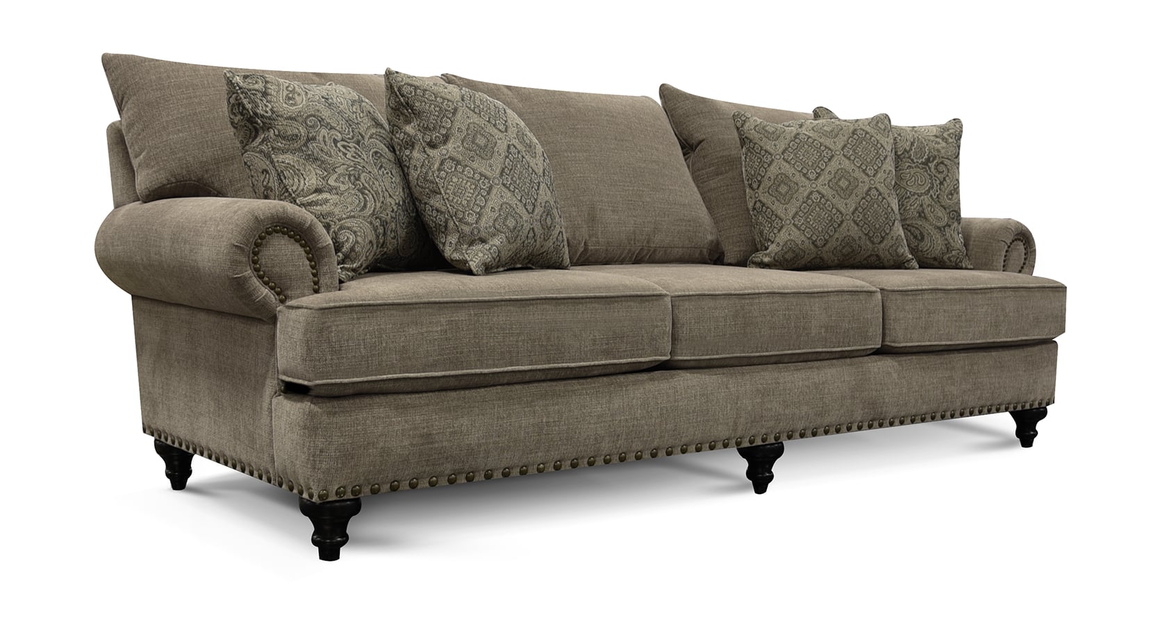 England Rosalie 4Y05N 8092 8143 8141 Transitional Sofa With Nailhead ...