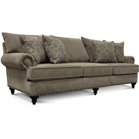 Transitional Sofa with Nailhead Trim