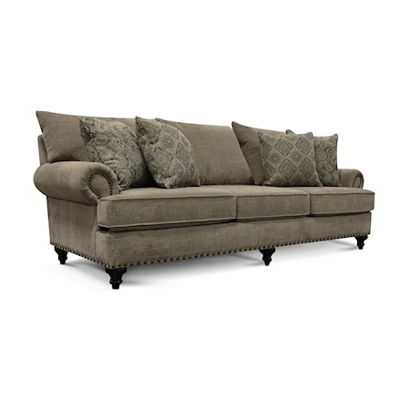 Sofa with Nailhead Trim